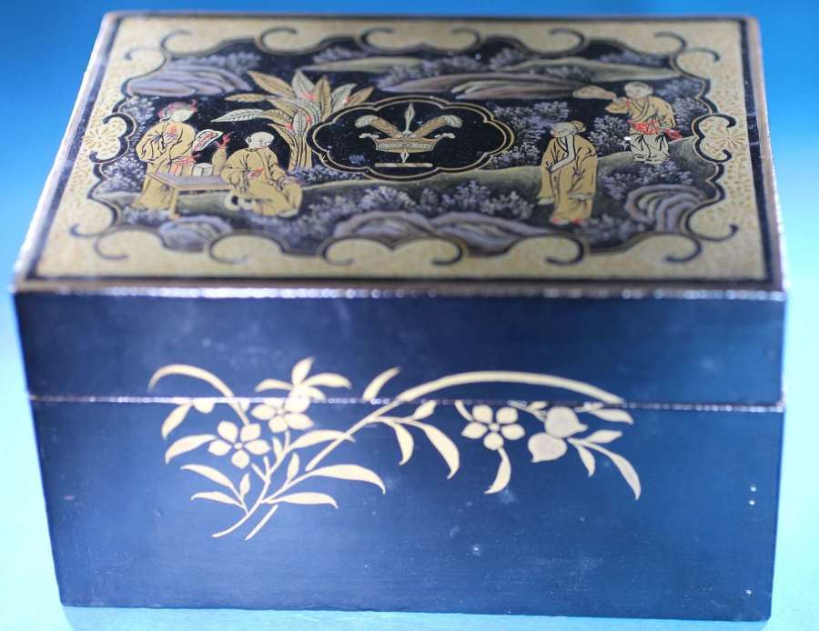 Interior lacquer box and set of 3 counters for WARDOR