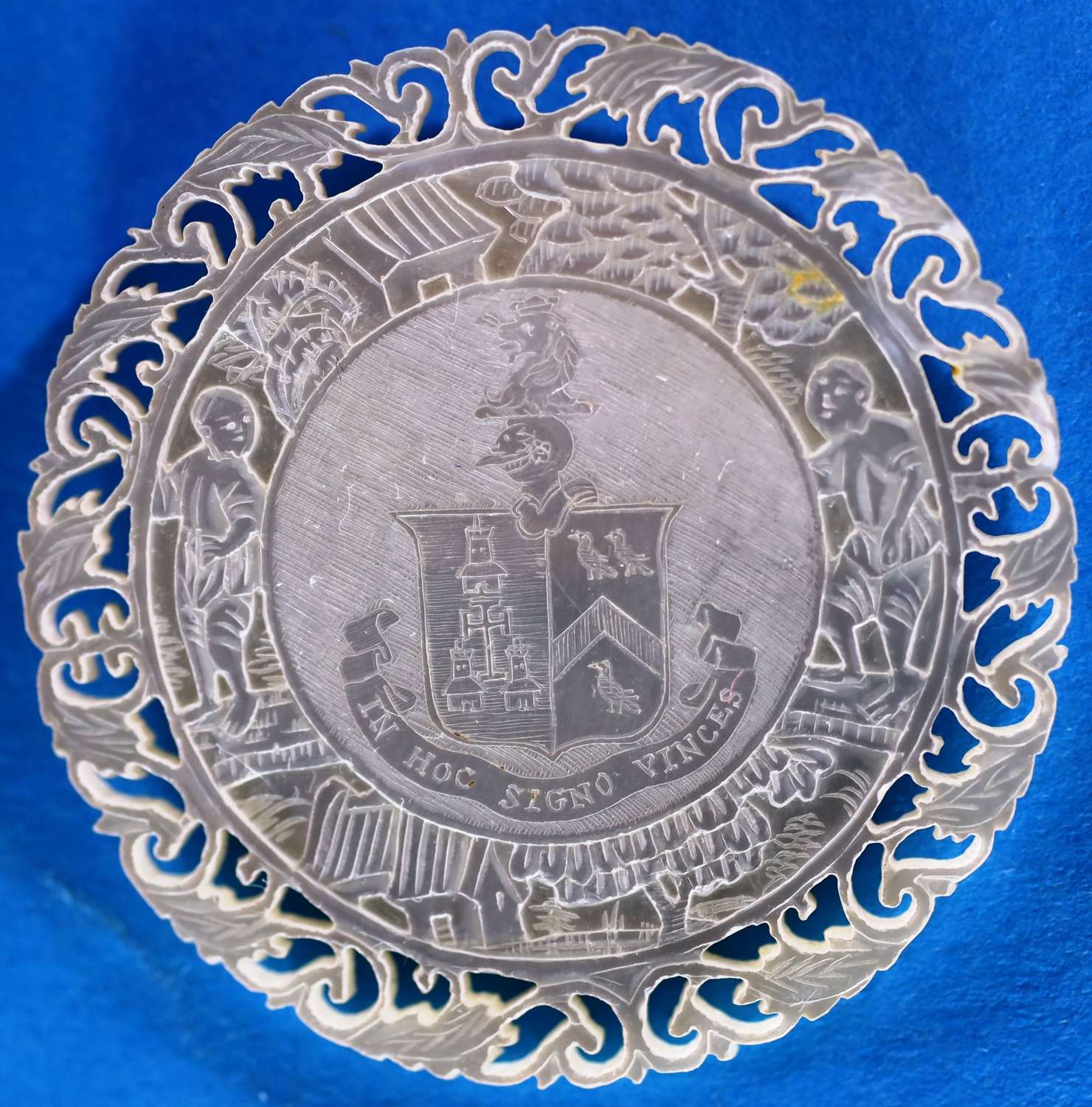 DEEP-CARVED AND FRETTED FULL ARMORIAL