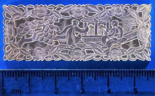 Six quality deep-carved counters