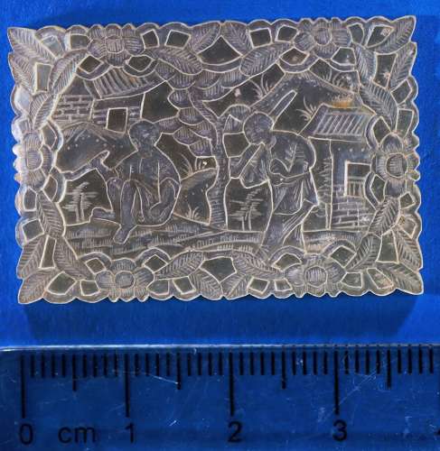 Three super quality deep-carved counters