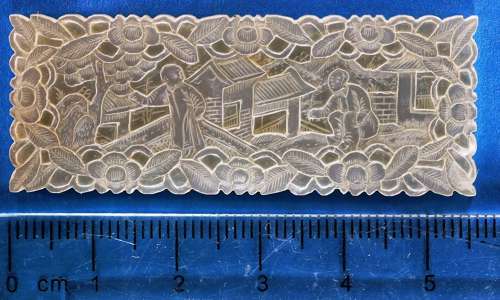 Eight super quality deep-carved counters