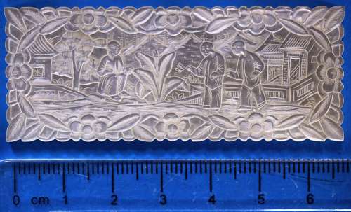Superb deep-carved counter in extra-large size