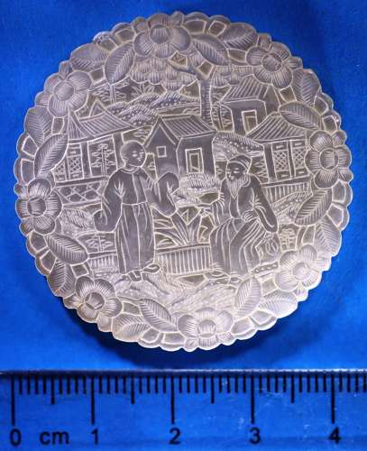 Superb extra-large deep-carved