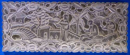 Superb large deep-carved
