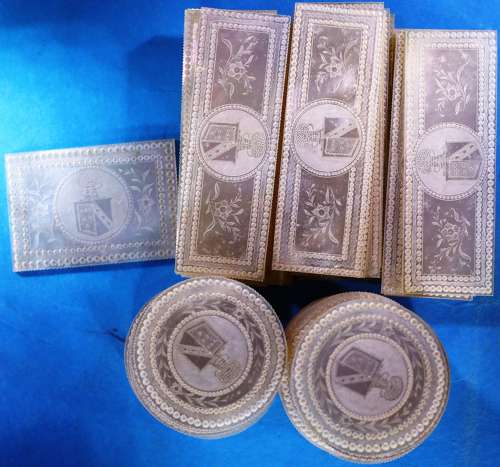 50 rare 'double-drilled- counters for BENWELL