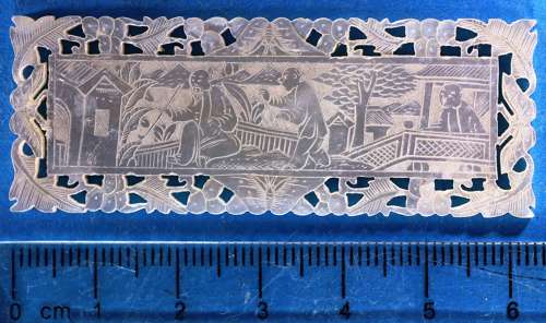 Eight quality  large fretted armorial counters forunidentified family