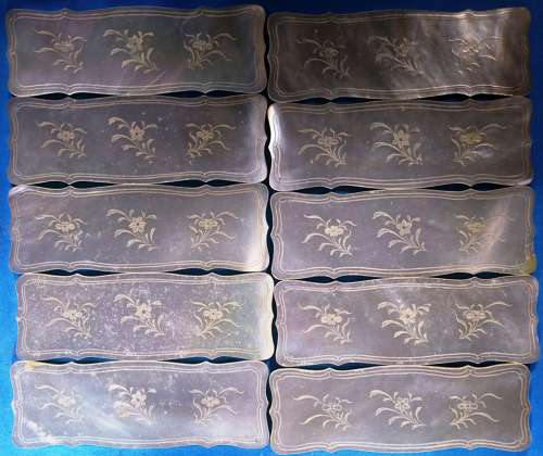 Ten armorial counters for 'FLOATING BOB PRESTON' circa 1770