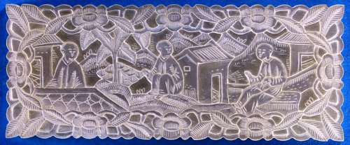 Extra-large top quality deep-carved counter.