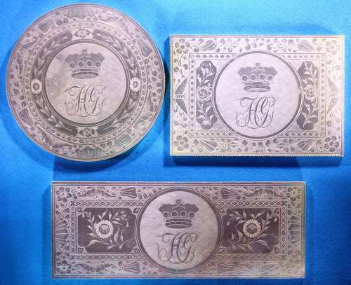 Set of three for HENRY GAGE, 3rd. VISCOUNT GAGE