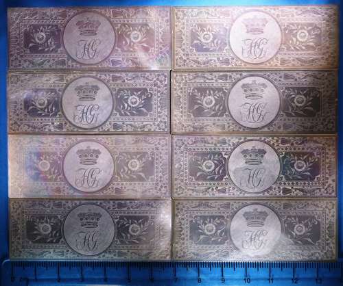 Group of EIGHT of these superb large counters made for VISCOUNT GAGE,