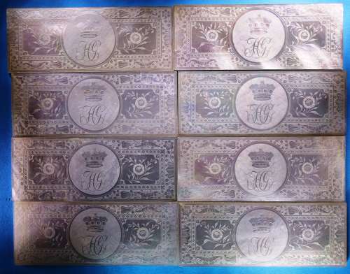 Eight superb large counters for HENRY GAGR VISCOUNT GAGE