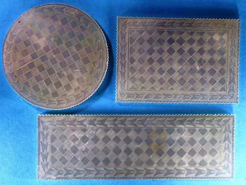 Set of three shapes for HENRY BONHAM of East India Company
