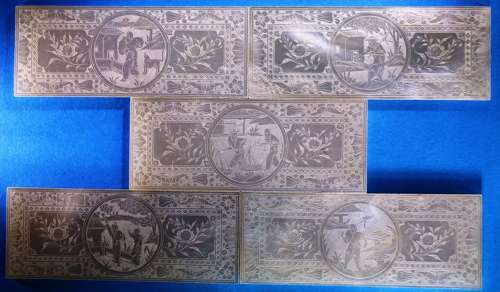 Group of 5 large counters for HENRY GAGE, VISCOUNT GAGE