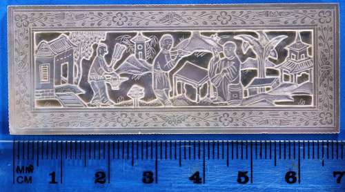 Set of three shapes of top quality deep-carved counters