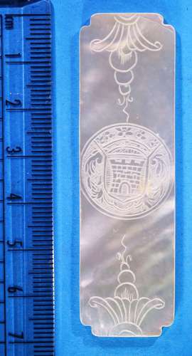 Most unusual armorial counter with arms of a tower