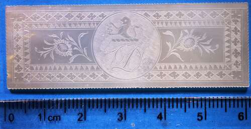 Counter with crest and monogram for DUGGAN.