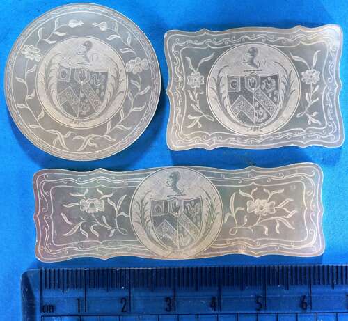 Set of three for RUMBOLD impaling LAW