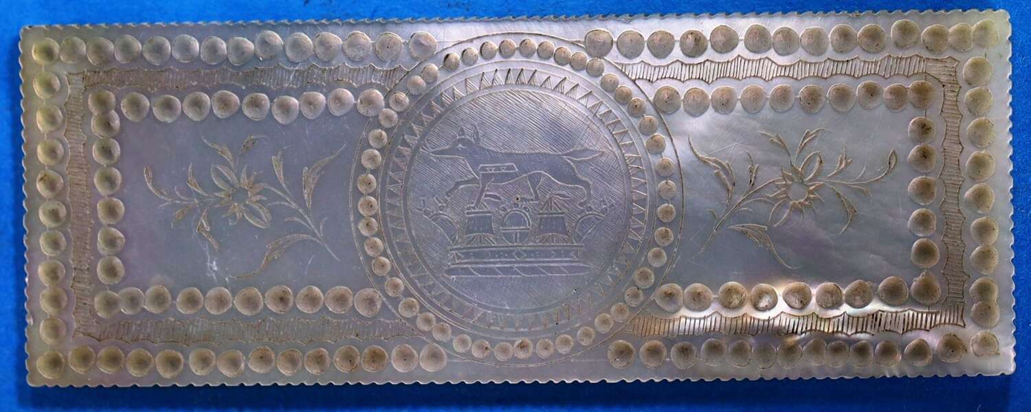 Rare counter for Admiral Sir Edward THORNBOROUGH